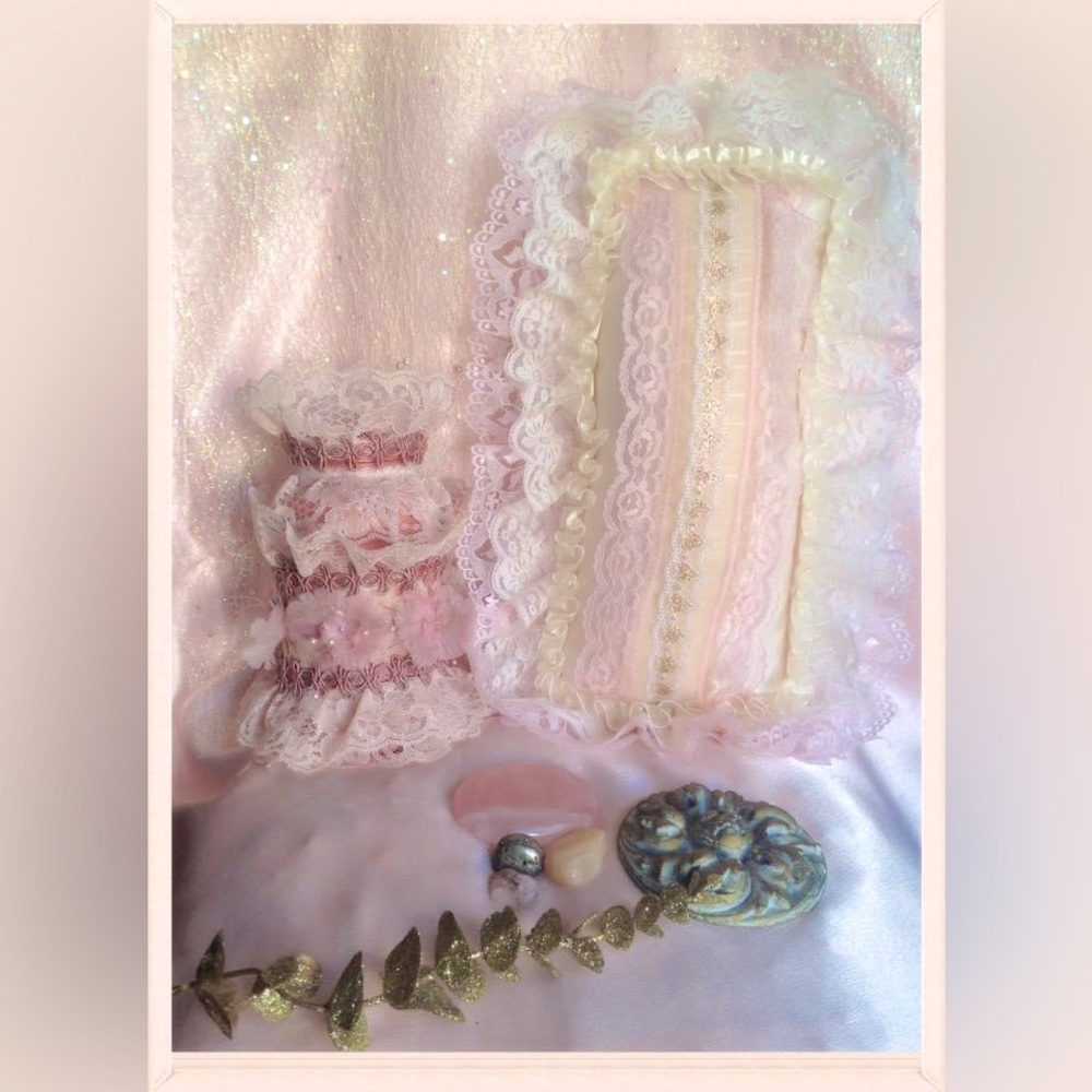 Hand Crafted The Burlesque Dancer Gypsy Jar Shabby Chic - Picture 7 of 8